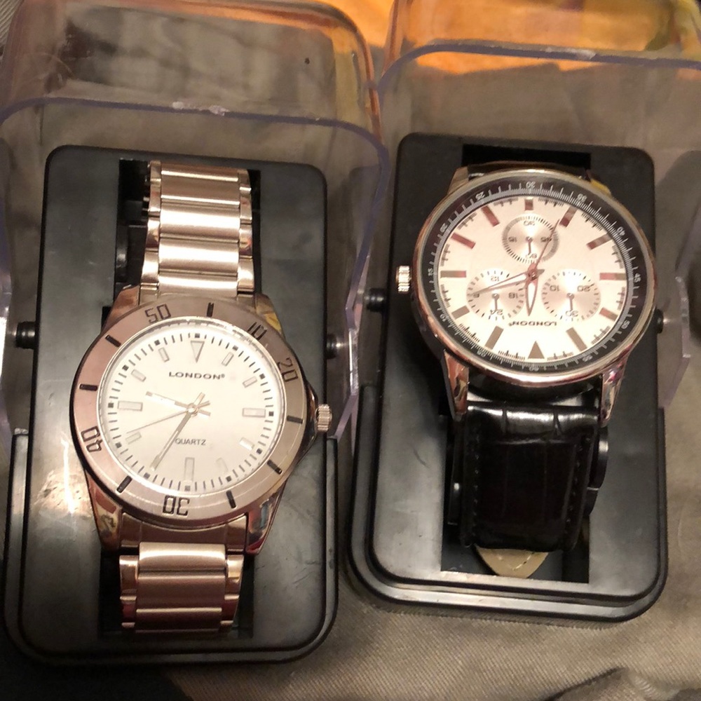 New London Watches for Men croc or stainless